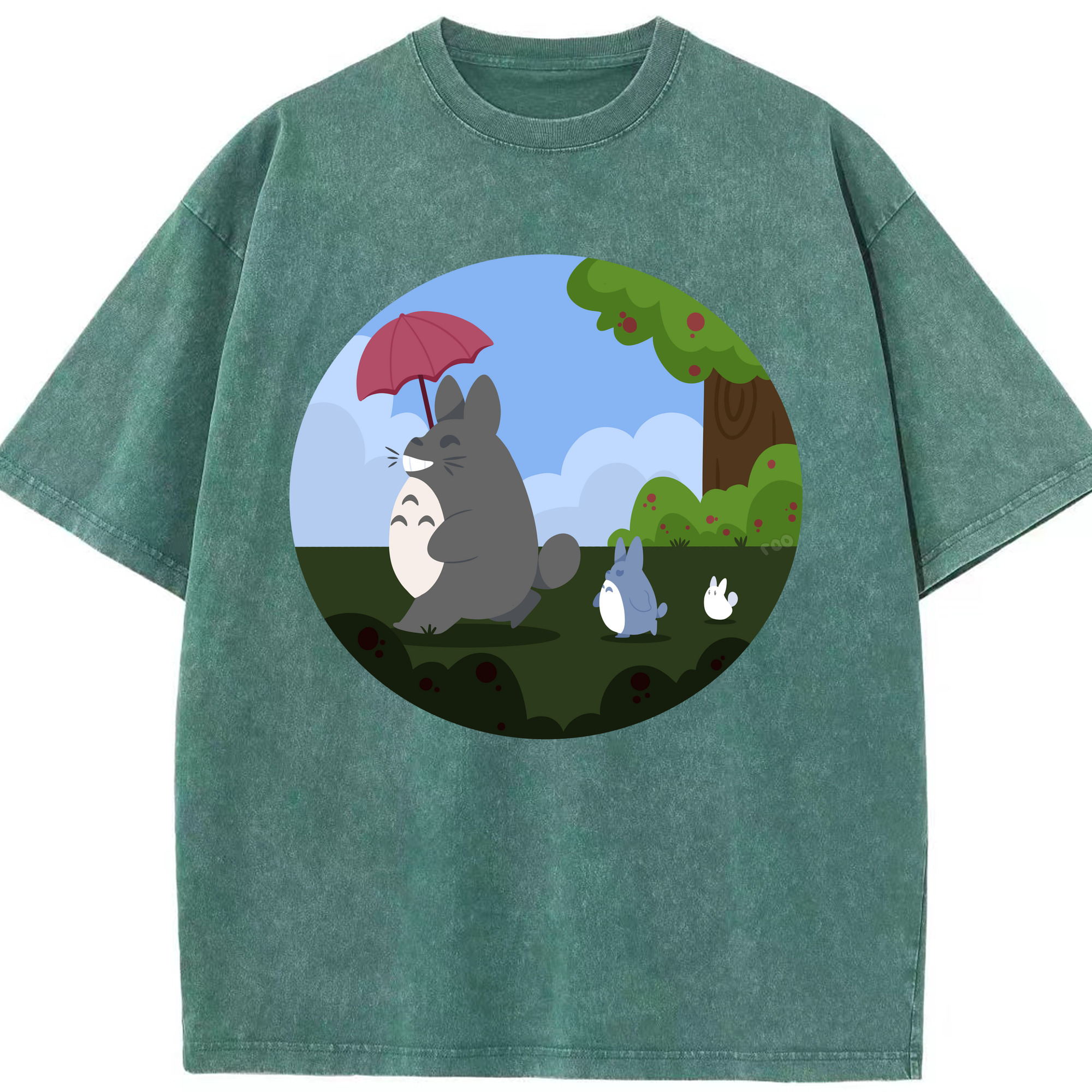 （画像用） となりのトトロ 草壁メイ 草壁サツキ My Neighbor Totoro Satsuki Kusakabe Mei Kusakabe 綿100% ヴィンテージ風 半袖Tシャツ（フロントプリント）